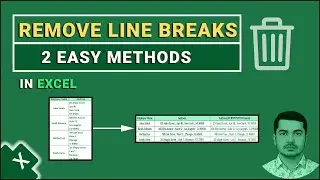 Remove Line Breaks in Excel FAST (2 Easy Methods)