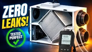 Florida Solar Energy Center Energy Recovery Ventilator leak test demo with Neil Moyer, Tei Kucharski