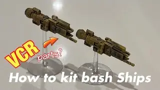 I built these from a VCR !  - Custom Kit Bash Spaceships!! Complete Guide
