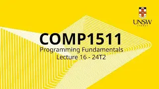 COMP1511 Week 9 Lecture 2