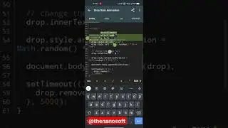 Happy Rain Drop 💧 Animation with HTML, CSS & Javascript 