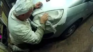 Полировка фар на Renault Scenic 2006