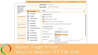 Ways to Reduce TIFF File Size | Raster Image Printer 12 | PEERNET