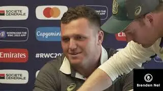 WALLABIES:  Press conference: Neil Hatley & Angus Bell from St Ettienne