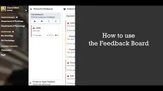 How to use the feedback board