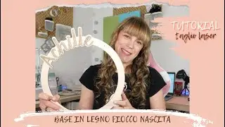 TUTORIAL #87: base in legno per fiocco nascita | Wooden base for birth bow