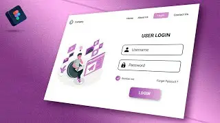 Login Web Page UI Design