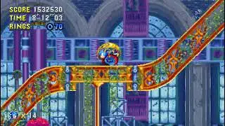 прохождение Sonic mania #4 зимний уровень