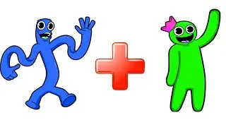 Green + Blue = ??? | Roblox Rainbow Friends Animation