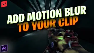 How To ADD *MOTION BLUR* To Your Clip (Tutorial Video) - After Effects