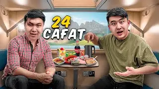 24 сағат ТЕК ПОЙЫЗДАН тамақ жейміз // Пойызда РЕСТОРАН БАР ЕКЕН