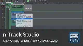 How to Internally Record a MIDI instrument to An Audio Track | n-Track Studio