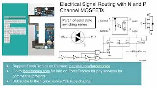 Electrical Signal Routing with N and P Channel MOSFETs