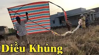 Chơi lớn ! Làm con diều khổng lồ siêu khủng xem nó bay thế nào | THÚ VUI MIỀN TÂY