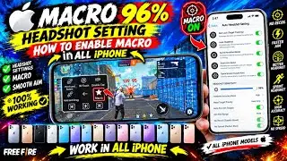 How to Enable Macro in All iPhone Devices 📱 | Macro 96% Headshot Setting 🔥 | Macro Enable Guide