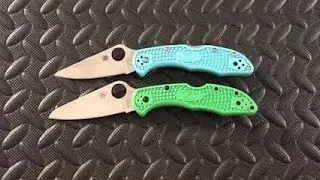 Spyderco Delica 4 vs Salt 2
