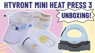 HTVRONT MINI HEAT PRESS 3 UNBOXING! -- Function Introduction & HOW TO USE