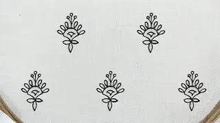 Simple & Quick All Over Motif for Dress & Kurti Filling (Hand Embroidery)