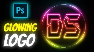 NEON GLOWING LOGO DESIGN IN PHOTOSHOP | PHOTOSHOP TUTORIAL
