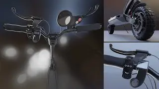 Offroad E-Scooter WIP-12 (Blender-2.92.0 Eevee)