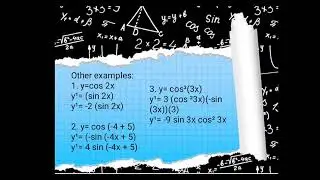 | Review on Derivatives of Trigonometry: Derivative of Cosine |