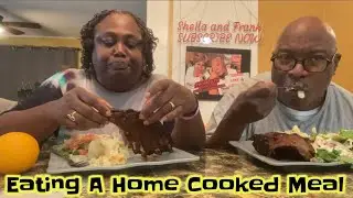 Eating A Home Cooked Southern Meal
