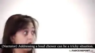 How to stop a loud chewer