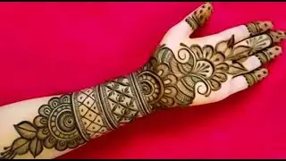 VERY BEAUTIFUL LATEST FLORAL ARABIC | NEW STYLISH FRONTHAND MEHNDI DESIGN EASY MEHNDI