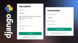 How to create a Registration, Login form in Python / django