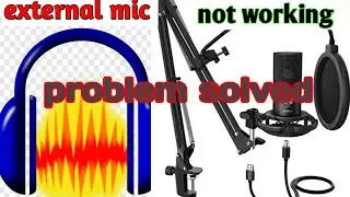 External mic is not working in audacity 2022 -2023 // mike seting in audacity in hindi