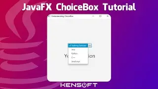 JavaFX ChoiceBox Tutorial For Beginners