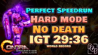 Contra Operation Galuga Perfect Speedrun IGT 29m36s (Browny / Hard / No Death / World Record)