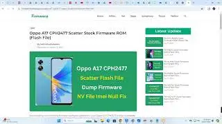 OPPO A17 CPH2477_A.33_DUMP FULL SCATTER + unlock toll dump free