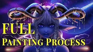 How I painted my Galaxies OC (Timelapse)