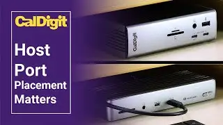 CalDigit | Host Port Placement Matters | Thunderbolt 4 Docks