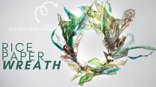 Holiday Rice Paper Wreath tutorial, Holiday decorations, For cakes and Christmas deco, Ornament