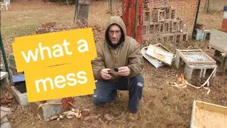 What a mess! Beekeeping November 22 in South New Jersey