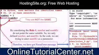 Python Programming Tutorial: Naming Rules in Python