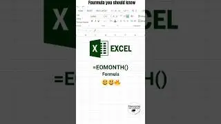 Excel Fourmula | #exceltips #microsoftoffice #accounting #education #formula #job #dataentry #sheet