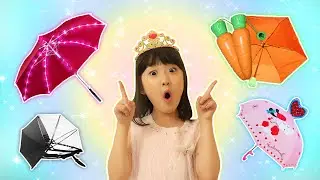 Princess Pretend Play with surprise umbrella toys Shushu Vlog