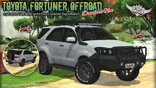 🤩🔥Toyota Fortuner 2.5 G 2010 Offroad Car Mod for Bussid v4.3.1 | Download Now | Bussid New Car Mod