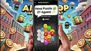 Hamster Kombat Today Hexa Puzzle 🧩 Game 27 Aguest ✨ #hamsterkombatgame #hexapuzzle