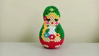 Матрешка весна модульное оригами (мастер-класс)