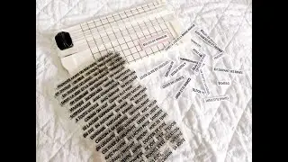 🔴TUTO ASTUCE "DÉTACHER LES MOTS D'UNE PLANCHE DE TAMPON" #scrapbooking #tutorial #videotutorial