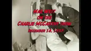 Mae West on Charlie McCarthy 1937