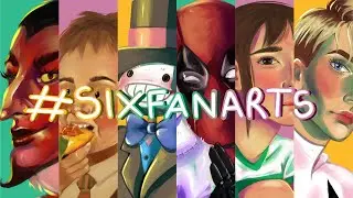 Dibujando 6 personajes a mi estilo! 💖DESAFÍO #SIXFANARTS | Aixa Ques