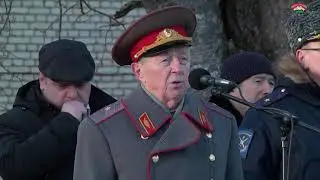 15 февраля в военном городке Стекольное состоялся праздничный митинг.