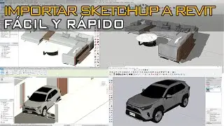 IMPORTAR SKETCHUP A REVIT MOBILIARIO