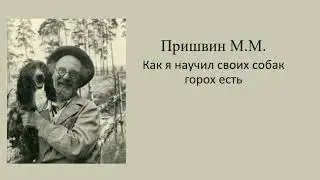Пришвин Михаил "Как я научил своих собак горох есть"