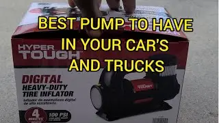 HYPER TOUGH DIGITAL HEAVY-DUTY TIRE INFLATOR BEST PUMP ON THE MARKET